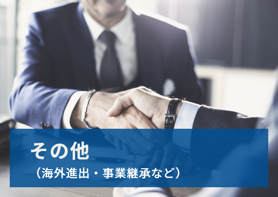 その他(海外進出・事業継承など)